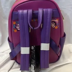 Loungefly Disney Pixar Coco Family Mural Mini Backpack NWT purple Loungefly Disney Pixar Coco Family Mural Mini Backpack  main image 3